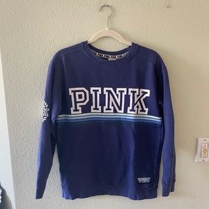 PINK by VS Blue Crewneck Sweatshirt
